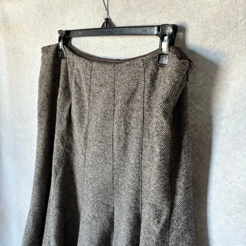 Michael Kors Wool Fit & Flare Skirt Size 12 Career Wear Office
